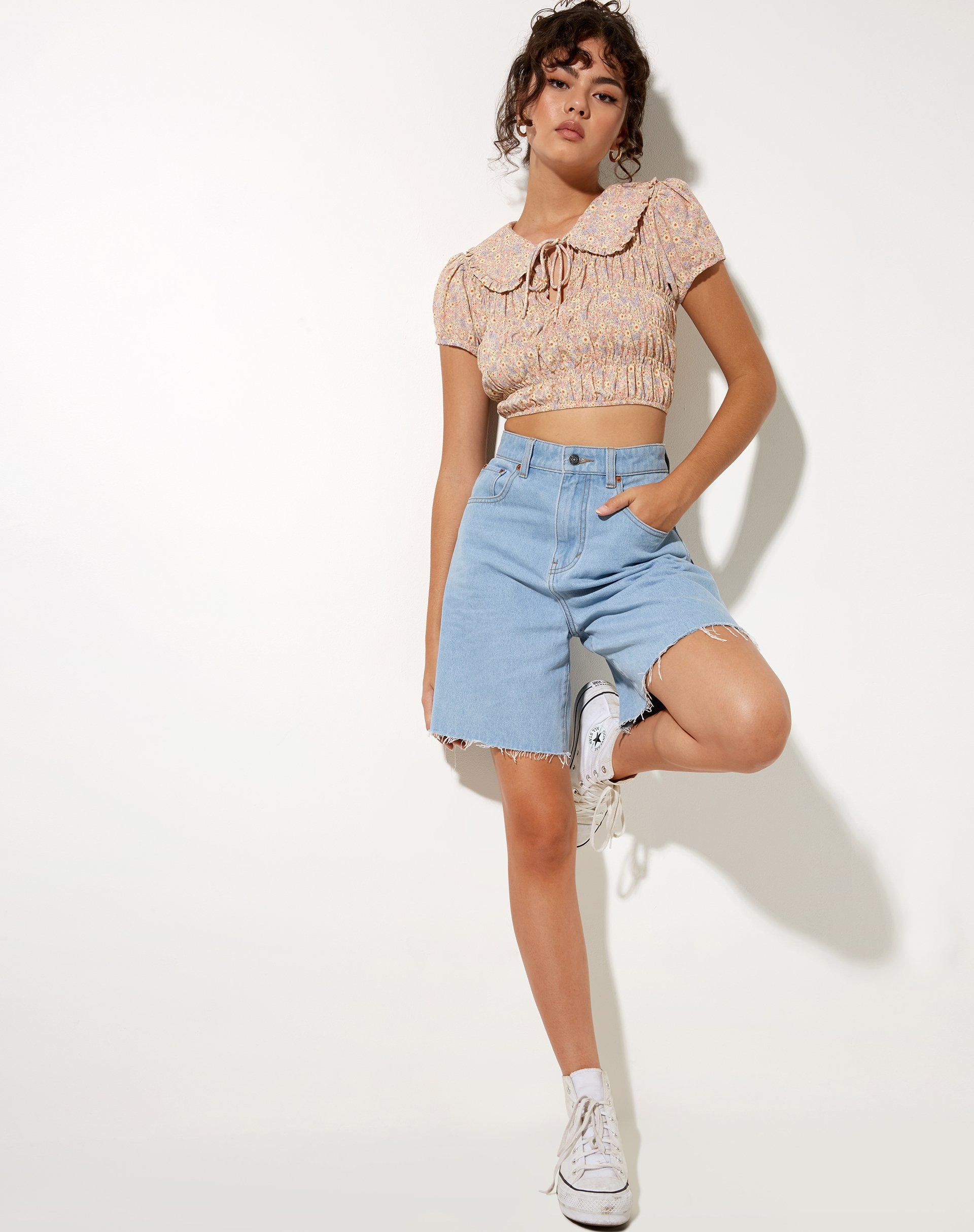 Afbeelding van Kamiko Top in 70s Prairie Girl Floral