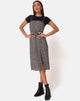 Afbeelding van Kaoya Midi Dress in Ditsy Rose Zwart
