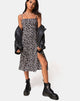 Afbeelding van Kaoya Midi Dress in Wild Tulip Zwart