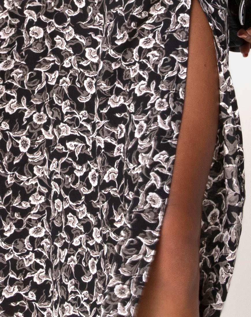 Afbeelding van Kaoya Midi Dress in Wild Tulip Zwart