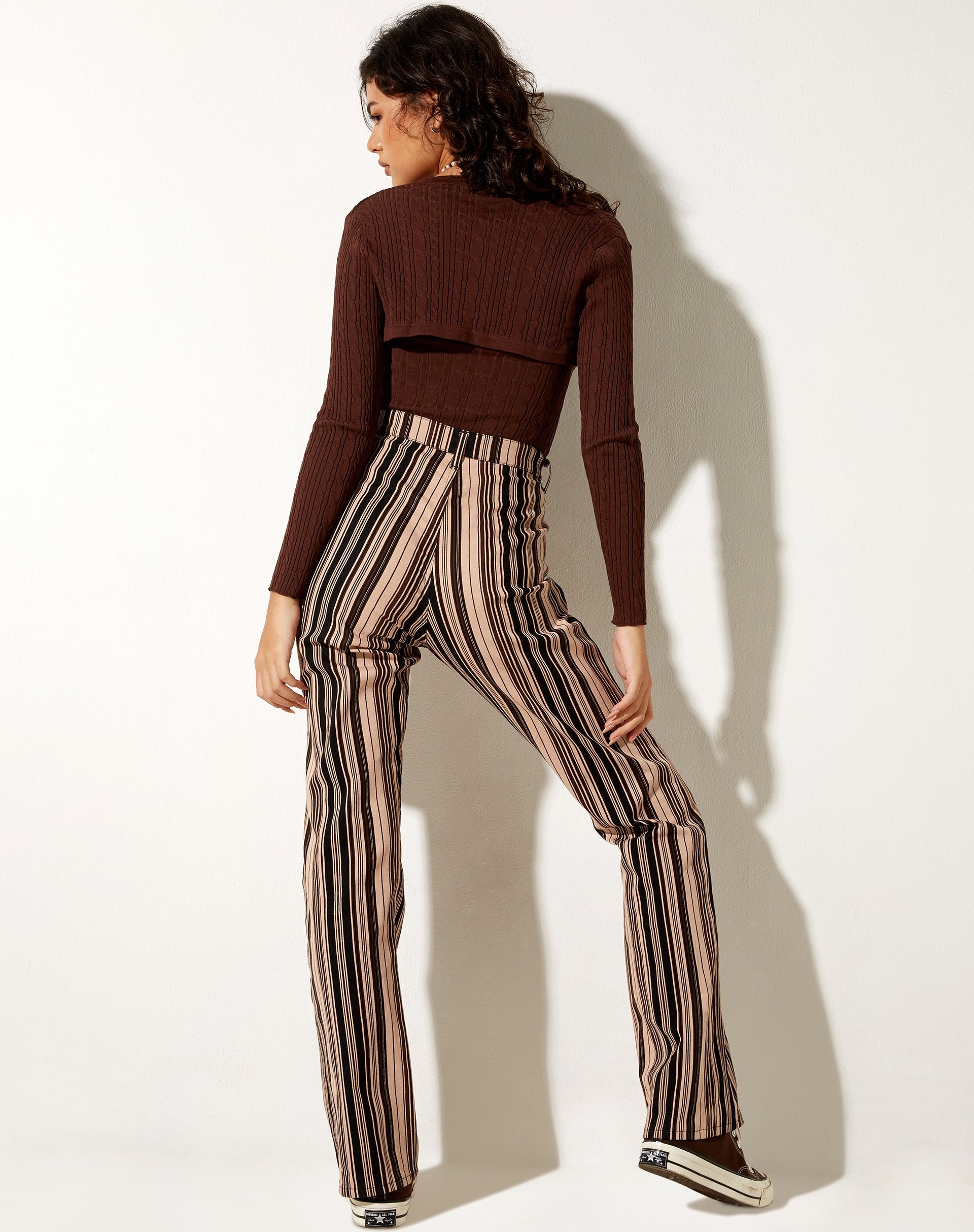 Afbeelding van Gya Longsleeve Top in Knit Chocolade