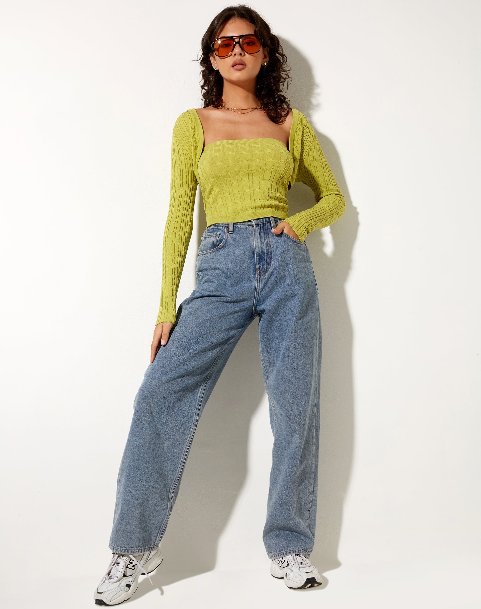 Afbeelding van Gya Lange Mouw Top in Knit Olive