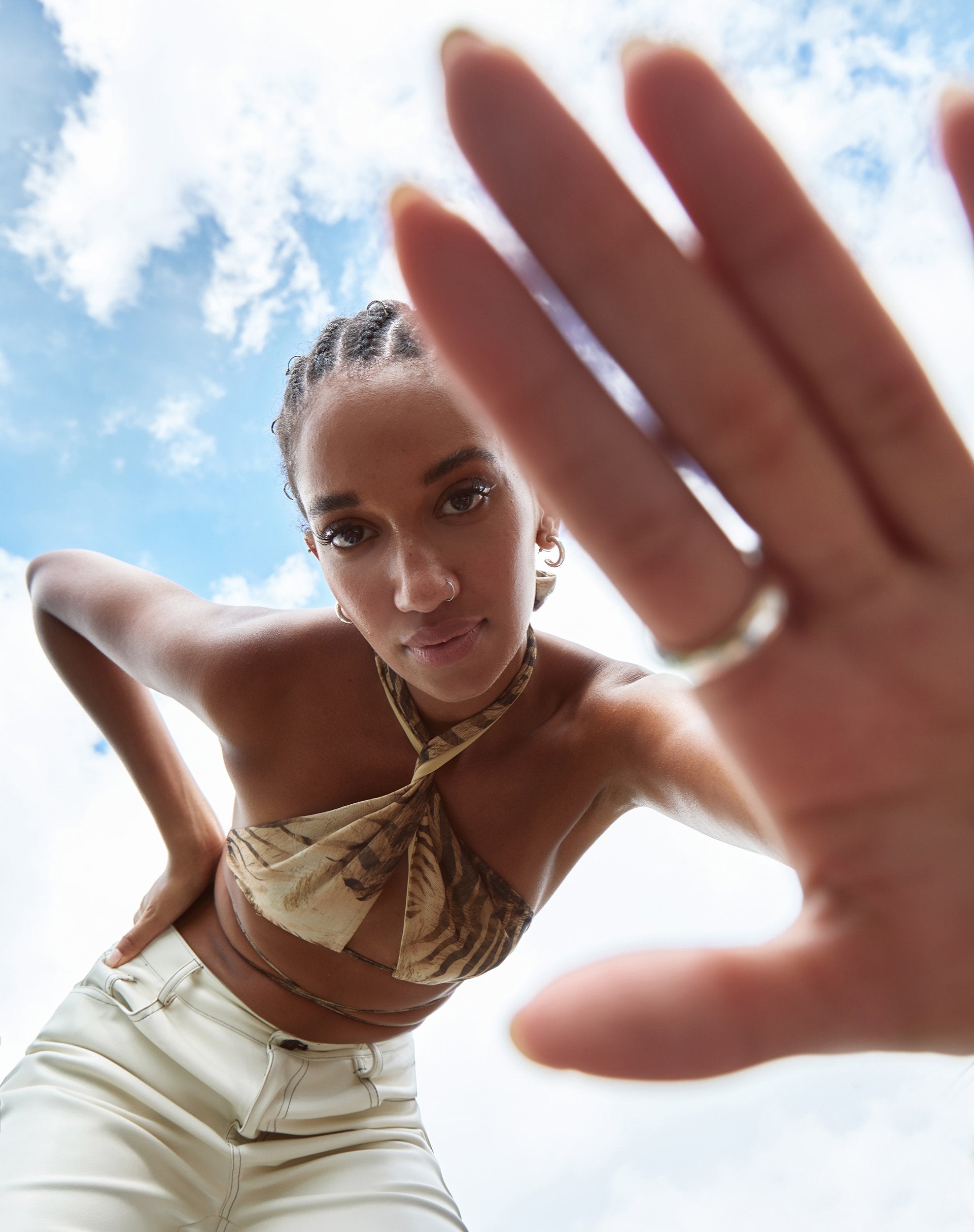 Afbeelding van Katara Strappy Top in Tijgerbruin