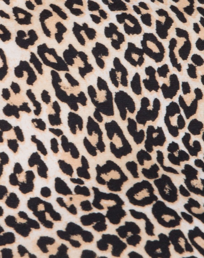 Afbeelding van Katwin Bodycon Jurk in Rar Luipaard Bruin