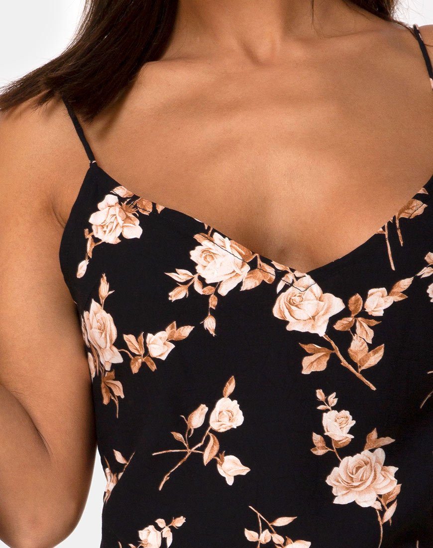 Afbeelding van Katya Slip Dress in Peach Rose