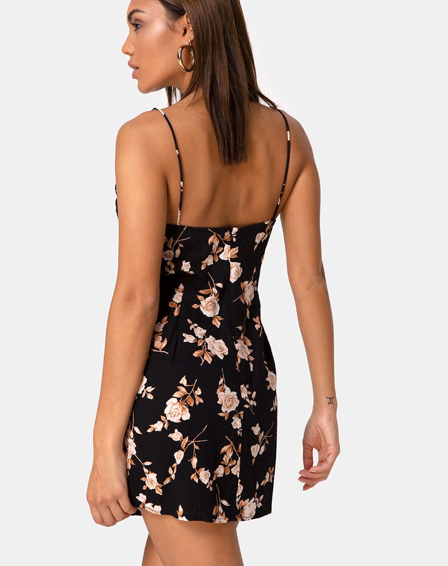 Afbeelding van Katya Slip Dress in Peach Rose