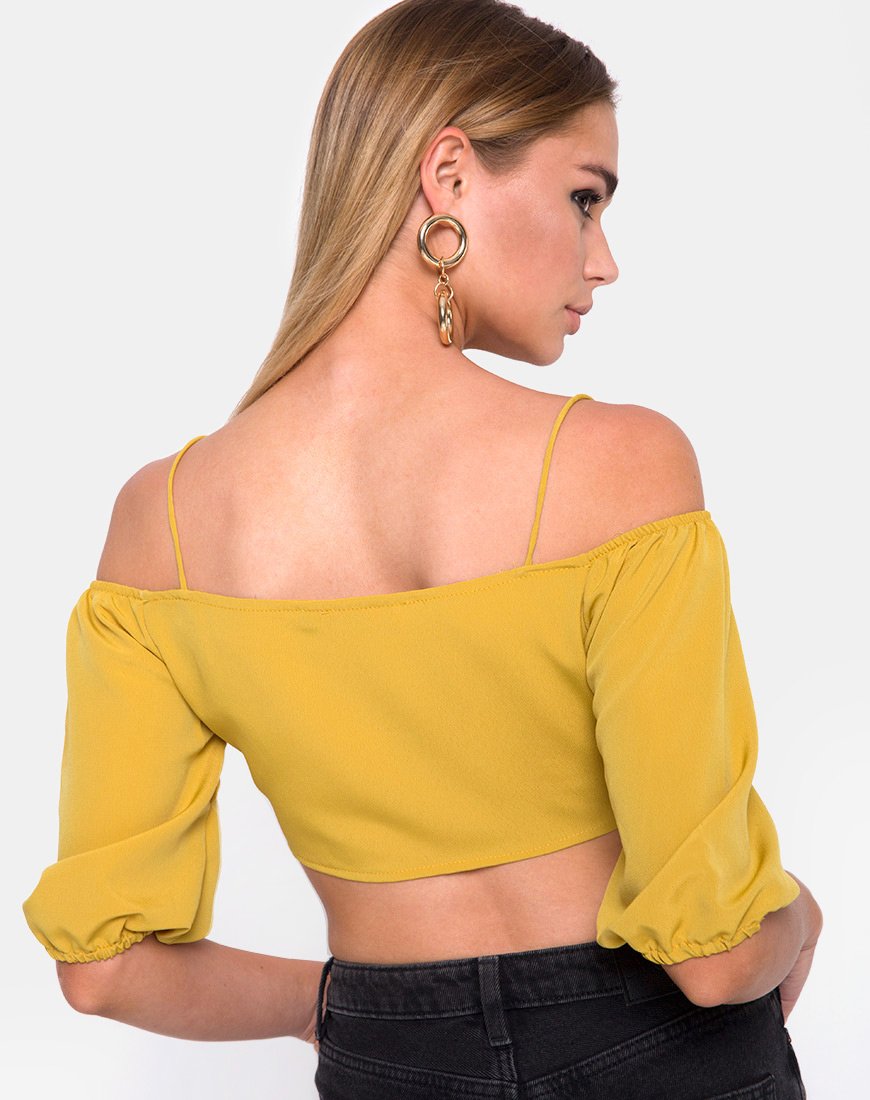 Afbeelding van Kavon Crop Top in Mustard