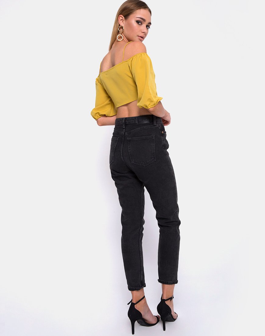 Afbeelding van Kavon Crop Top in Mustard