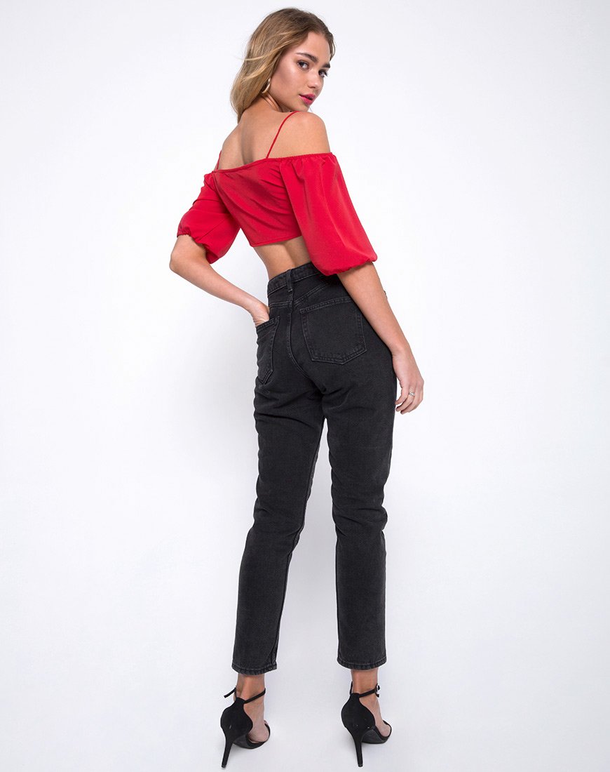 Afbeelding van Kavon Crop Top in Rood