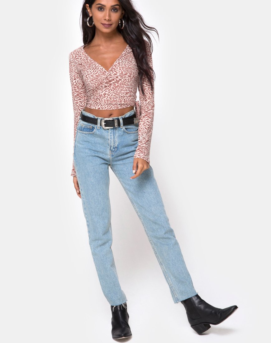 Afbeelding van Kayak Wrap Top in Safari Taupe