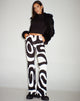Zoetry Broek in Optic Swirl Zwart en Wit