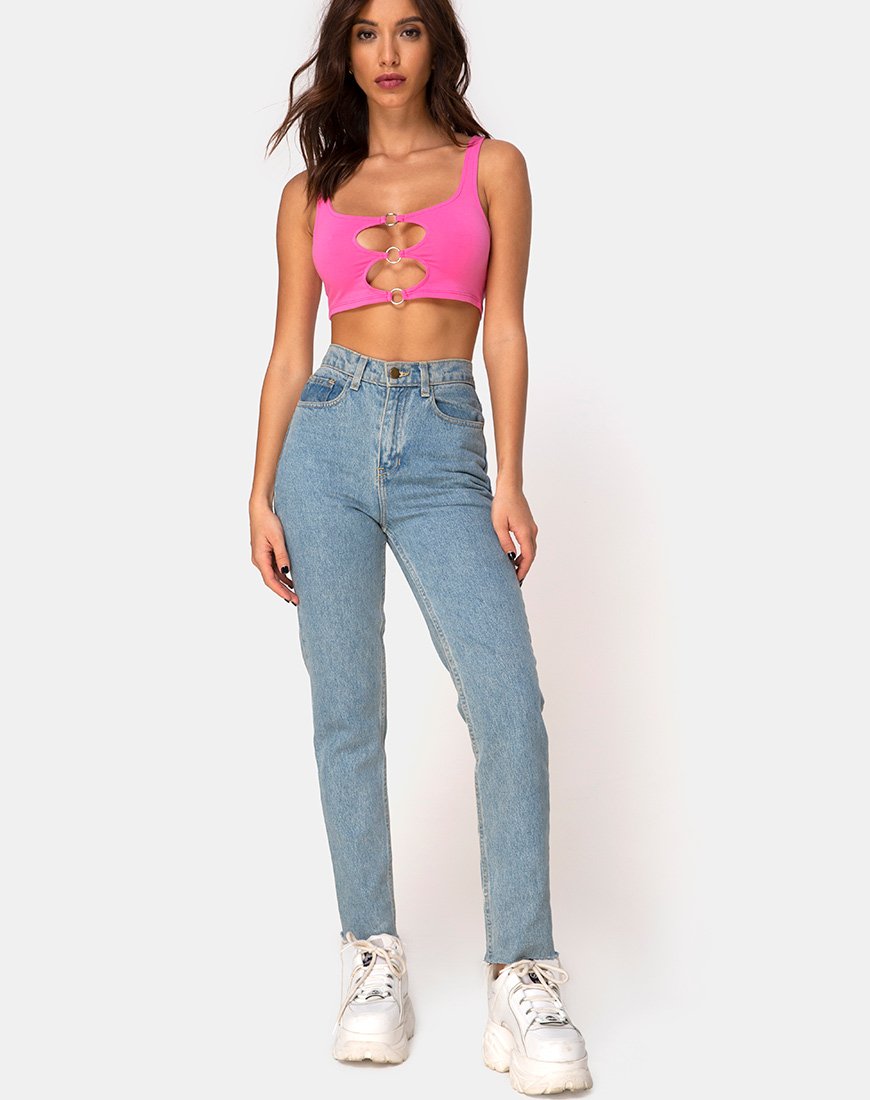 Afbeelding van Keddo Crop Top in 80s Roze