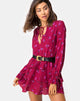 Afbeelding van Kepsibelle Jurk in Magenta Roze