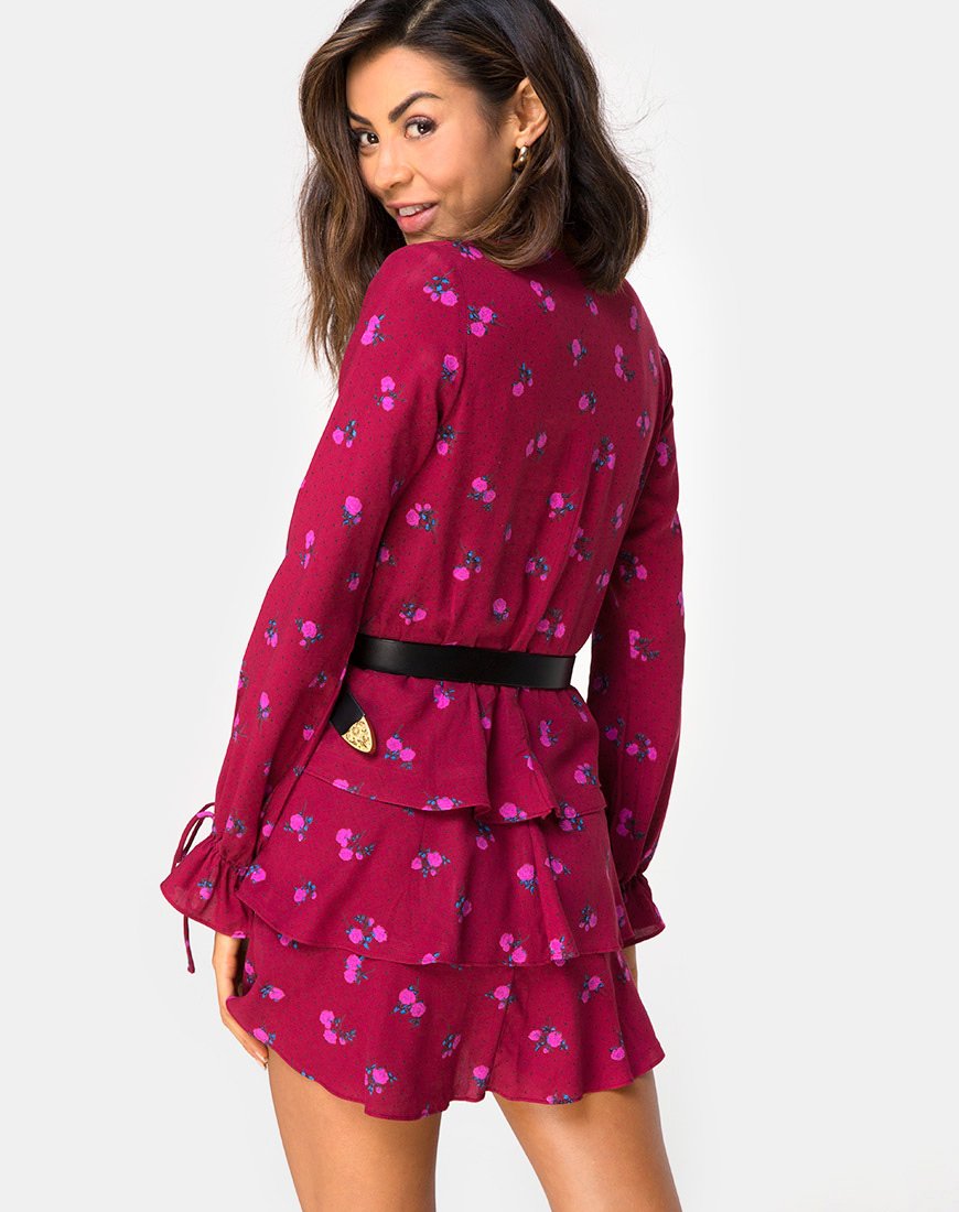 Kepsibelle Jurk in Magenta Roze