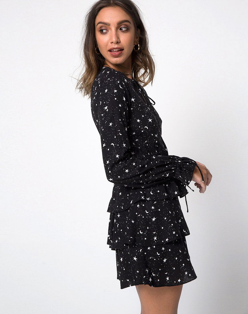 Afbeelding van Kepsibelle Rokjesjurk in Ditsy Cosmo