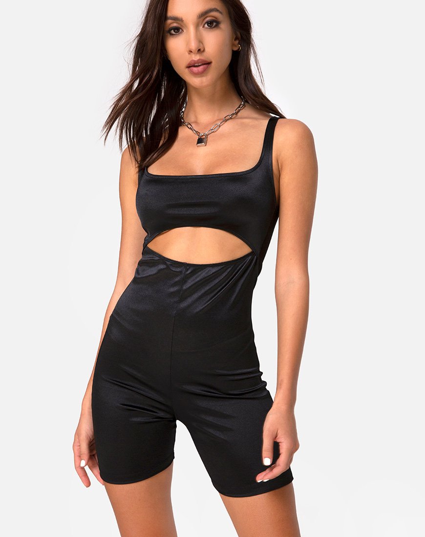Kez Unitard in Zwart