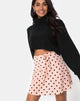 Afbeelding van Khabel A-lijn rok in New Polka Nude Zwart