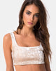 Afbeelding van Kim Top in Crushed Velvet Cream