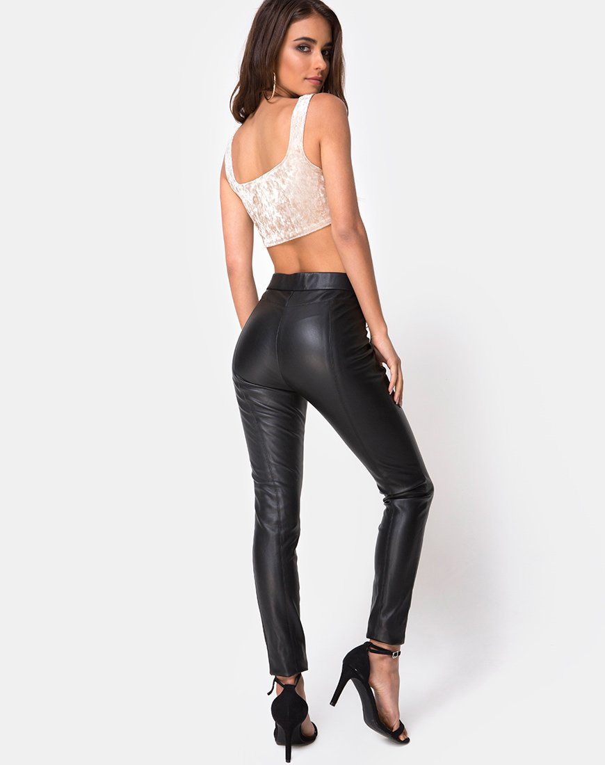 Afbeelding van Kim Top in Crushed Velvet Cream