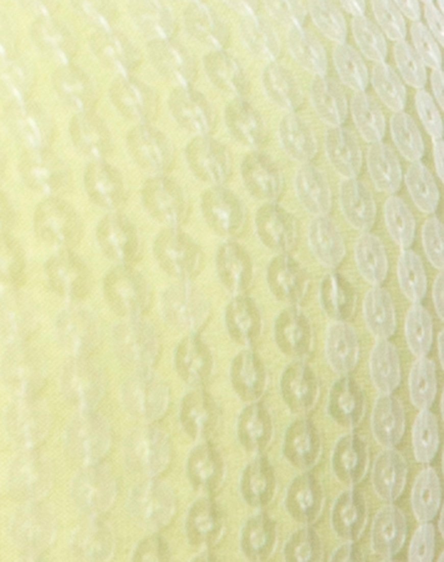 Afbeelding van Kim Crop Top in Pistachio met doorzichtige lovertjes