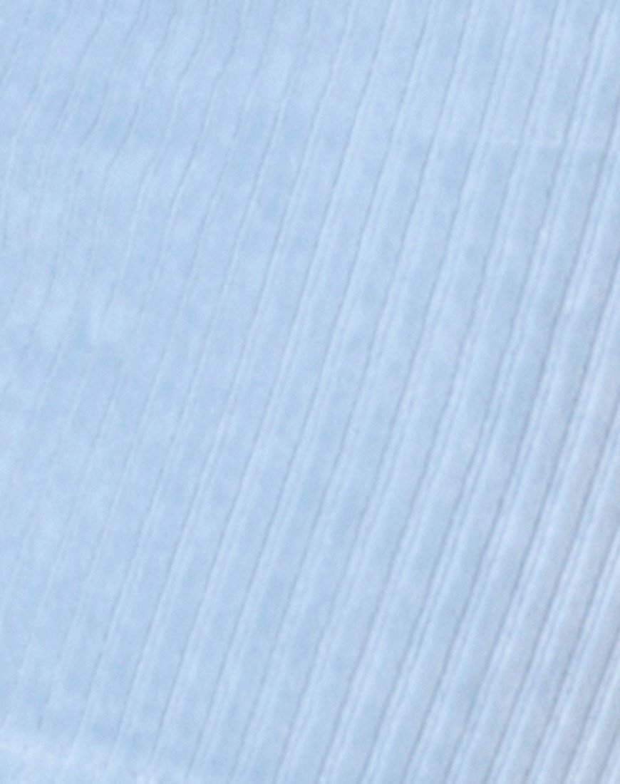 Afbeelding van Kimmy minirok in pluizig breisel babyblauw
