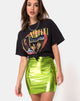Afbeelding van Kimmy rok in metallic groen