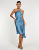 Afbeelding van Kimora Midi Dress in Satin Slate