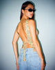 beeld van MOTEL X JACQUIE Kinda Crop Top in Mix Space Dye Multi Colour