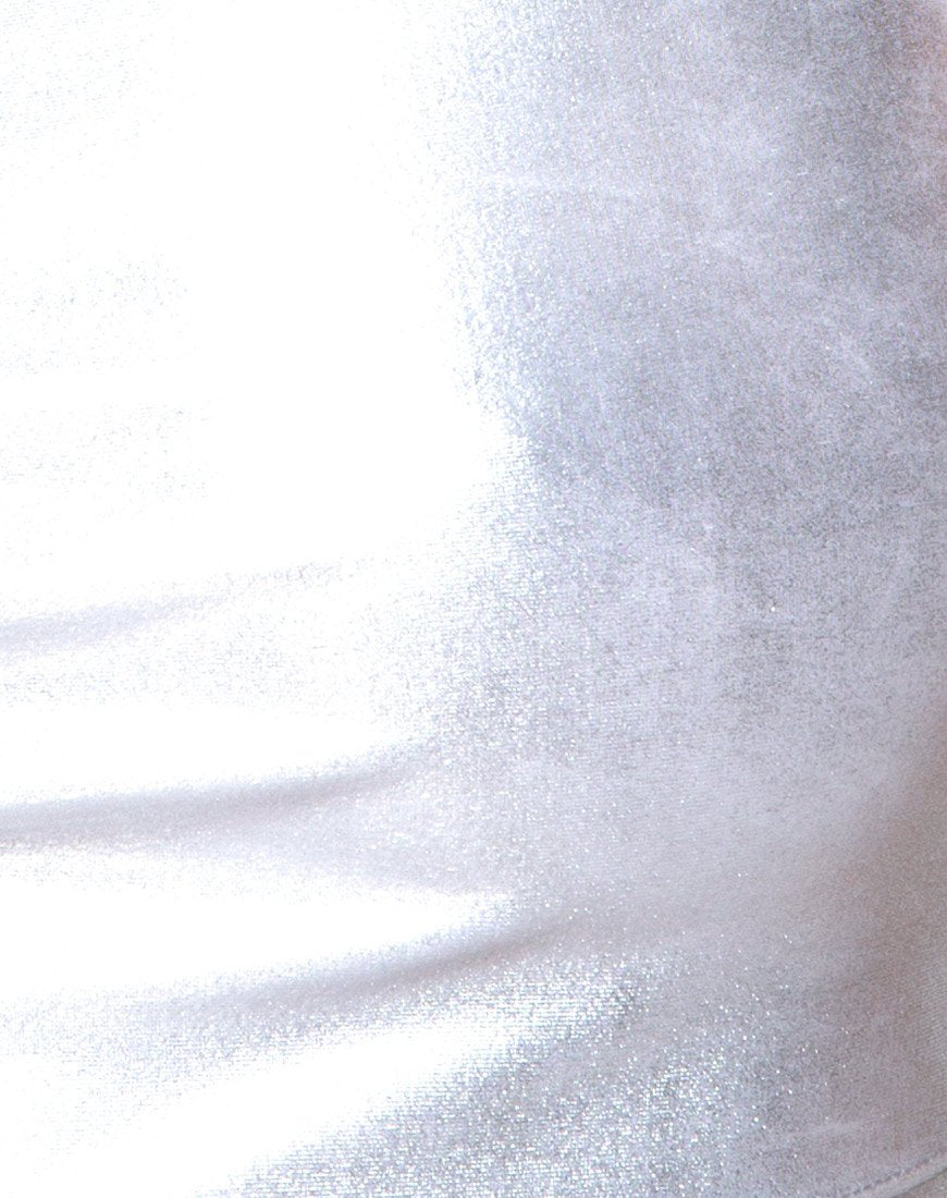 Afbeelding van Kini Crop Top in Spandex Zilver