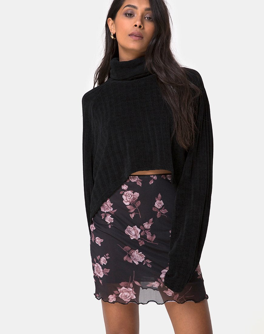 Kinnie minirok in Dusky Rose