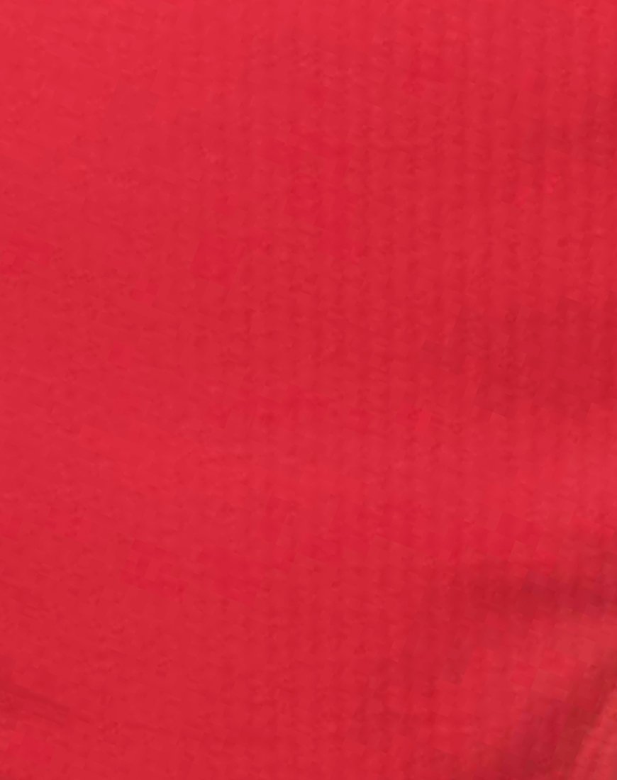 Afbeelding van Knot Bandeau Bikinitop in Baewatch Rood