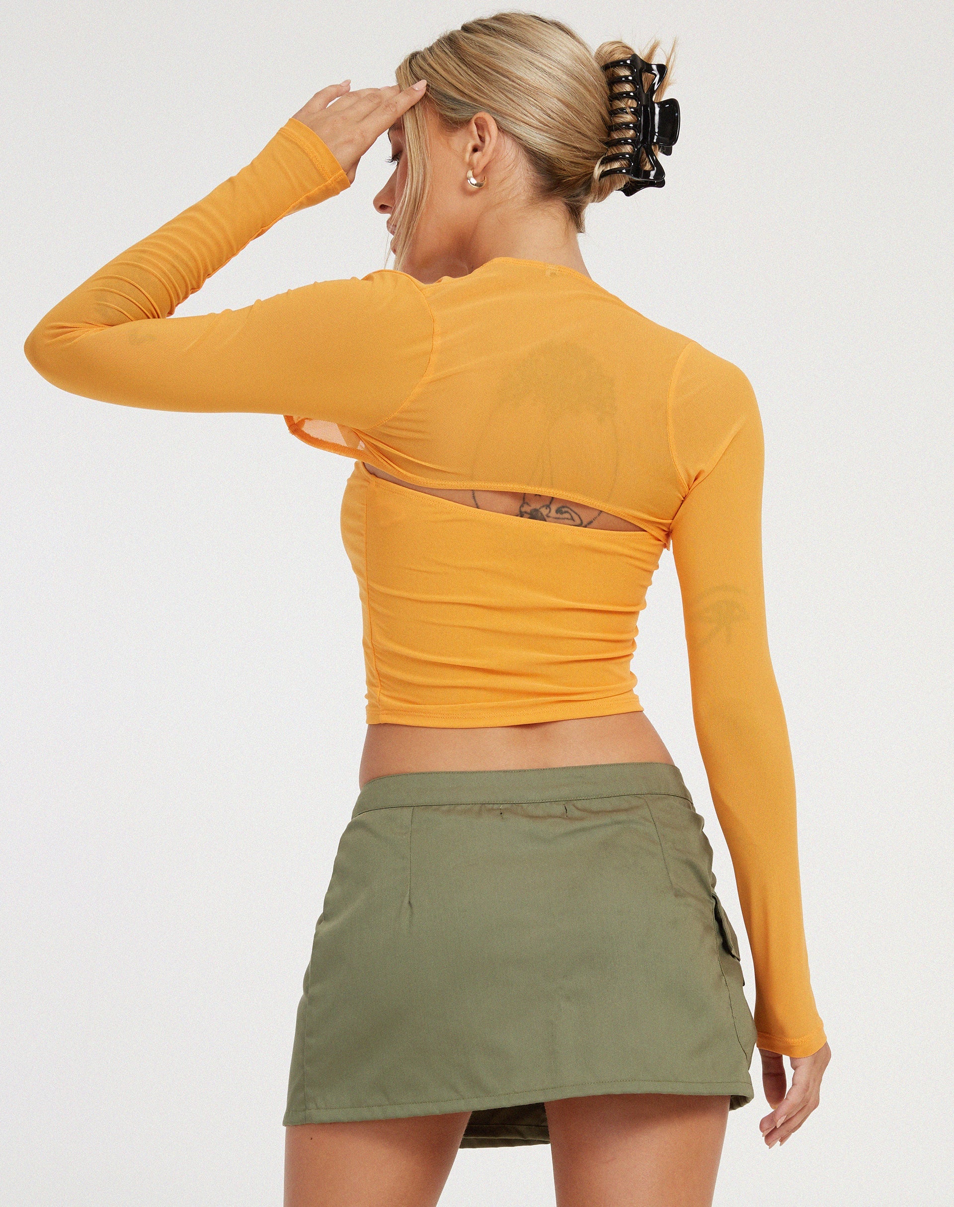 Afbeelding van Kouna Crop Top in Abrikoos