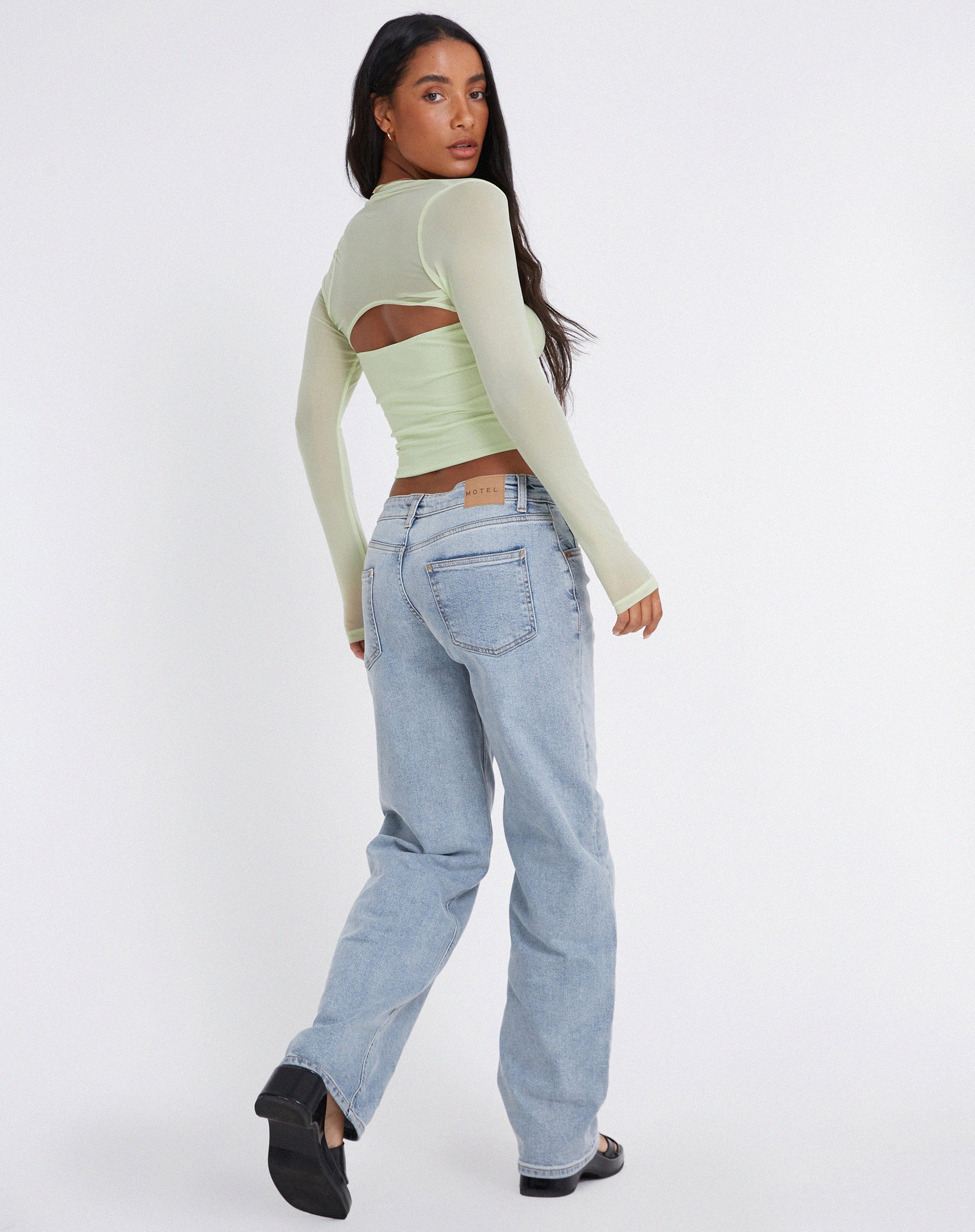 Afbeelding van Kouna Crop Top in Shadow Lime