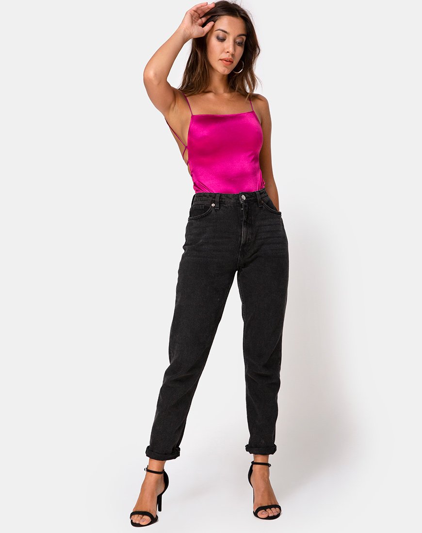 Afbeelding van Koza Bodice in Satijn Magenta