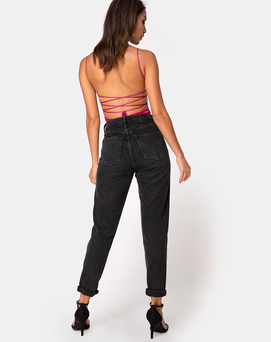 Afbeelding van Koza Bodice in Satijn Magenta