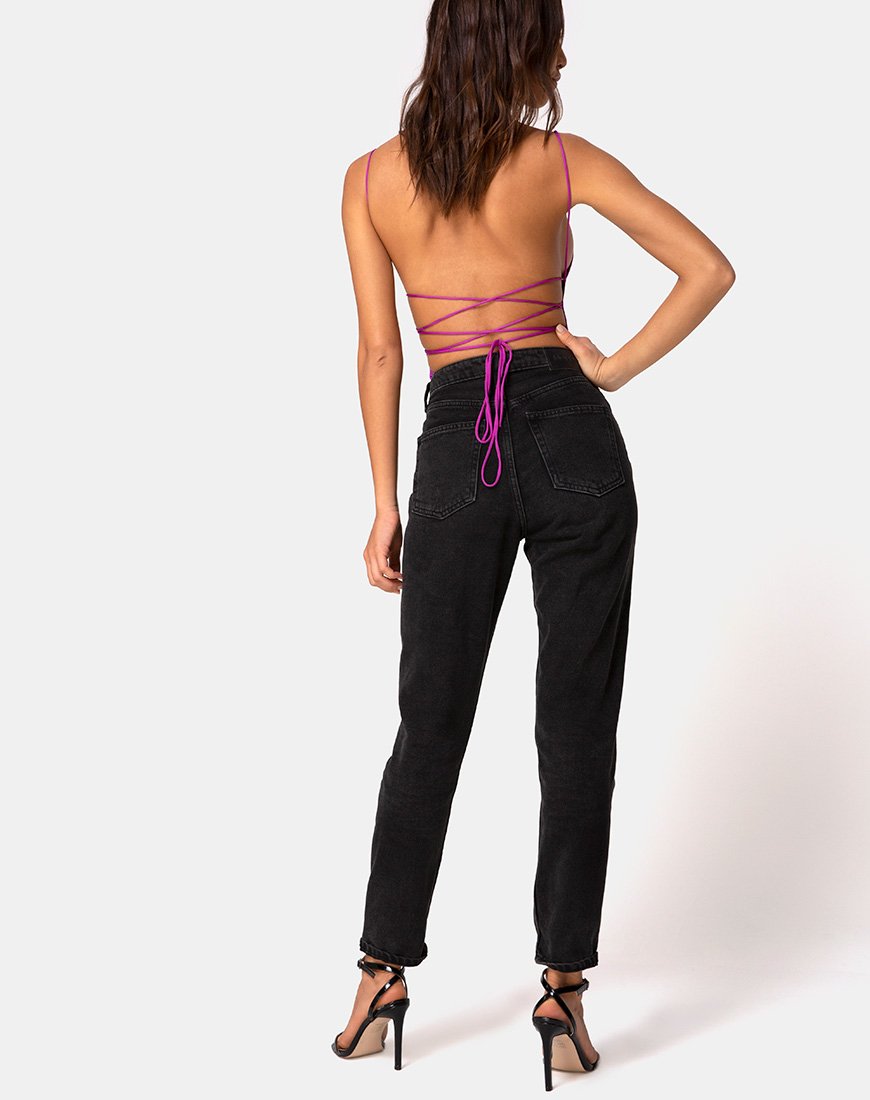 Afbeelding van Koza Bodice in Satijn Violet