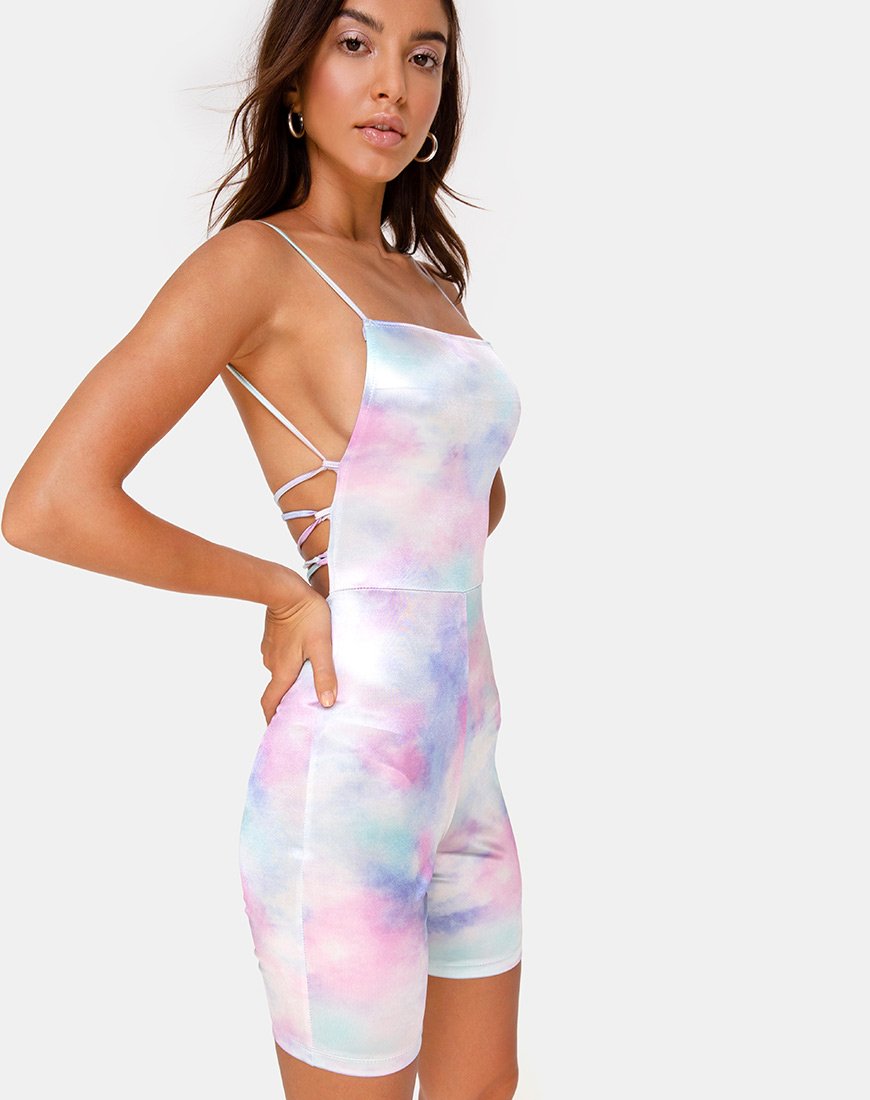 Afbeelding van Kozu Unitard in Pastel Tie Dye