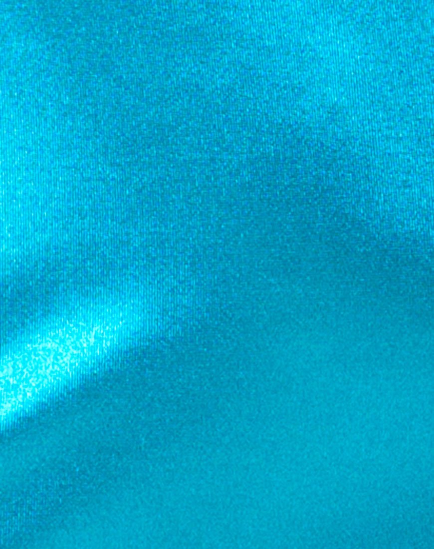 Afbeelding van Kozue Jurk in Satijn Electric Blauw