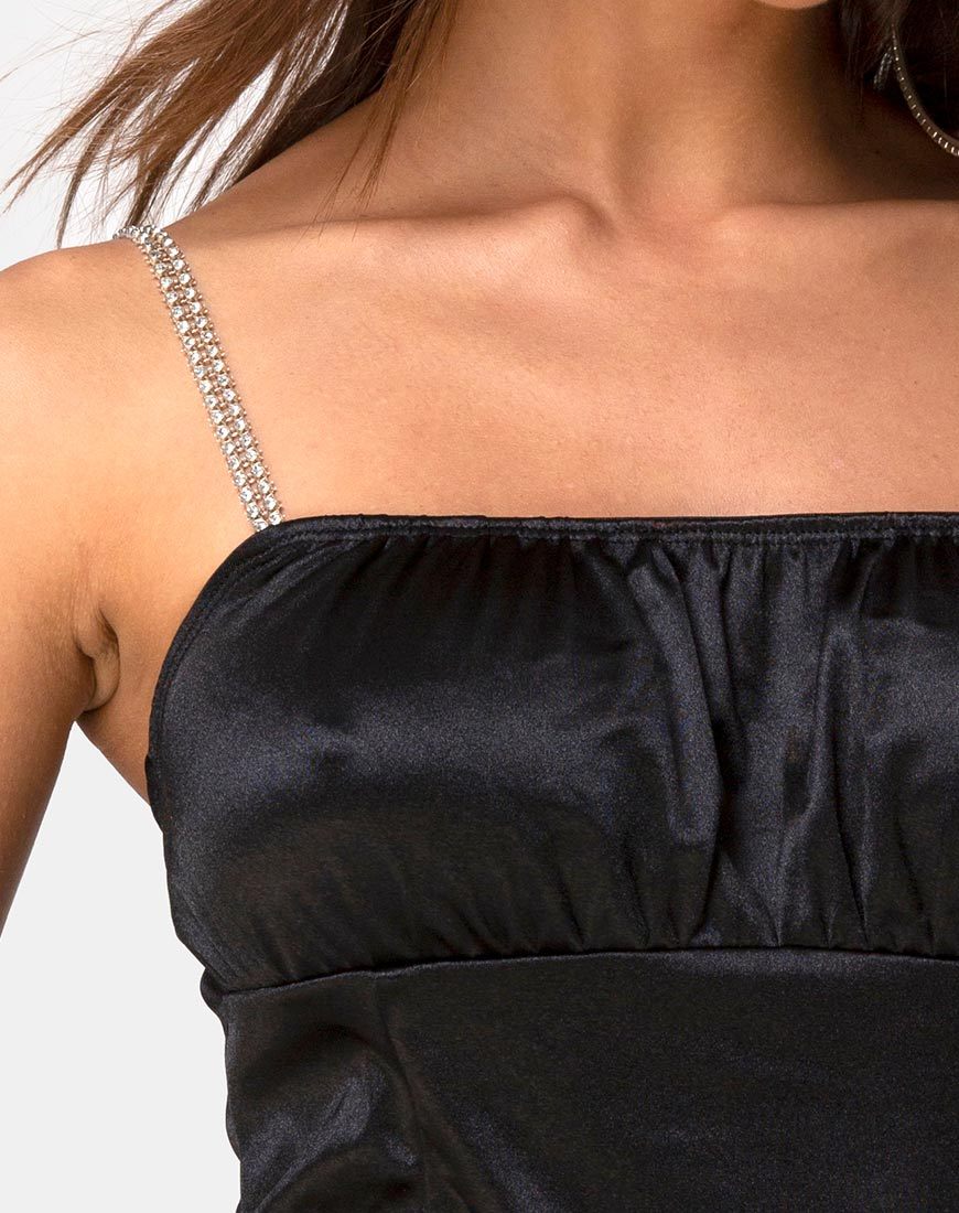 Afbeelding van Kulin Bodice in Zwart met Diamante
