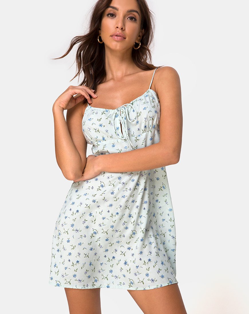 Kumala Jurk in Petal Green