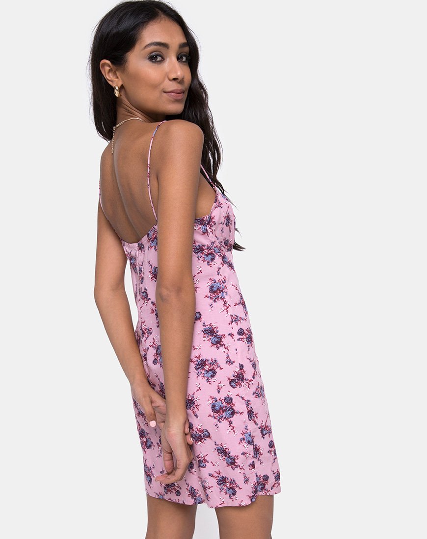 Afbeelding van Kumala Slip Dress in Soheila Floral Blush