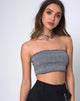 Afbeelding van Kylie Crop Top in Charles Check Grijs
