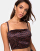 Afbeelding van Kyenette Crop Top in Coco Animal