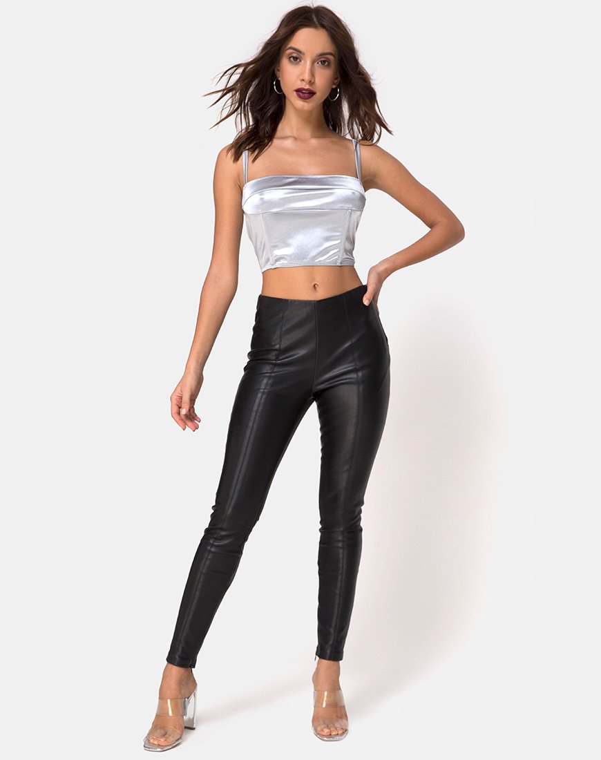 Afbeelding van Kynette Crop in Satin Ice Silver
