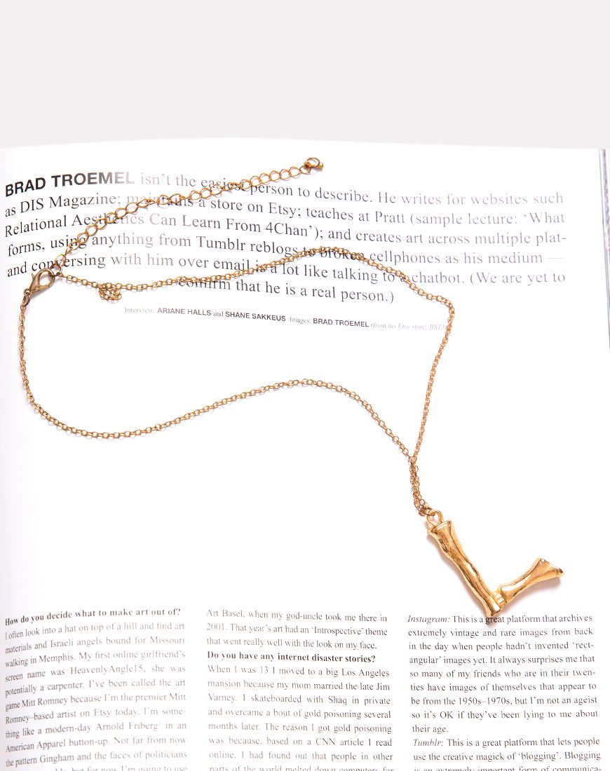 Afbeelding van Ketting in goud Letter L