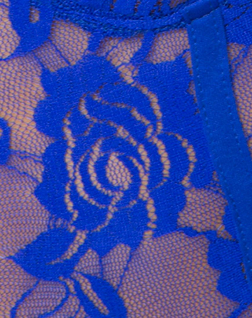 Afbeelding van Lacey Kobalt lijfje in Rose Ribbon Lace