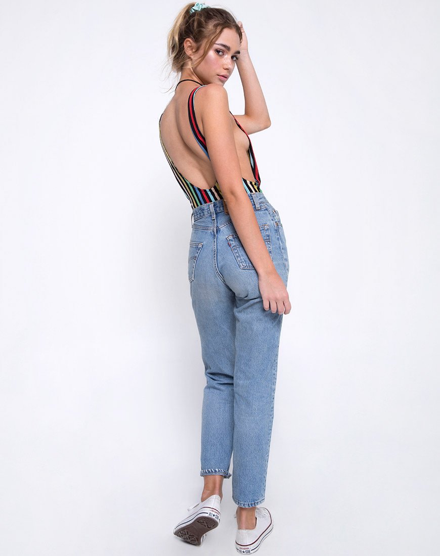 Afbeelding van Lalung Plunge Bodice in P.E Stripe