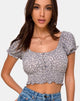 Afbeelding van Lanfy Top in Leopard Daze Grijs
