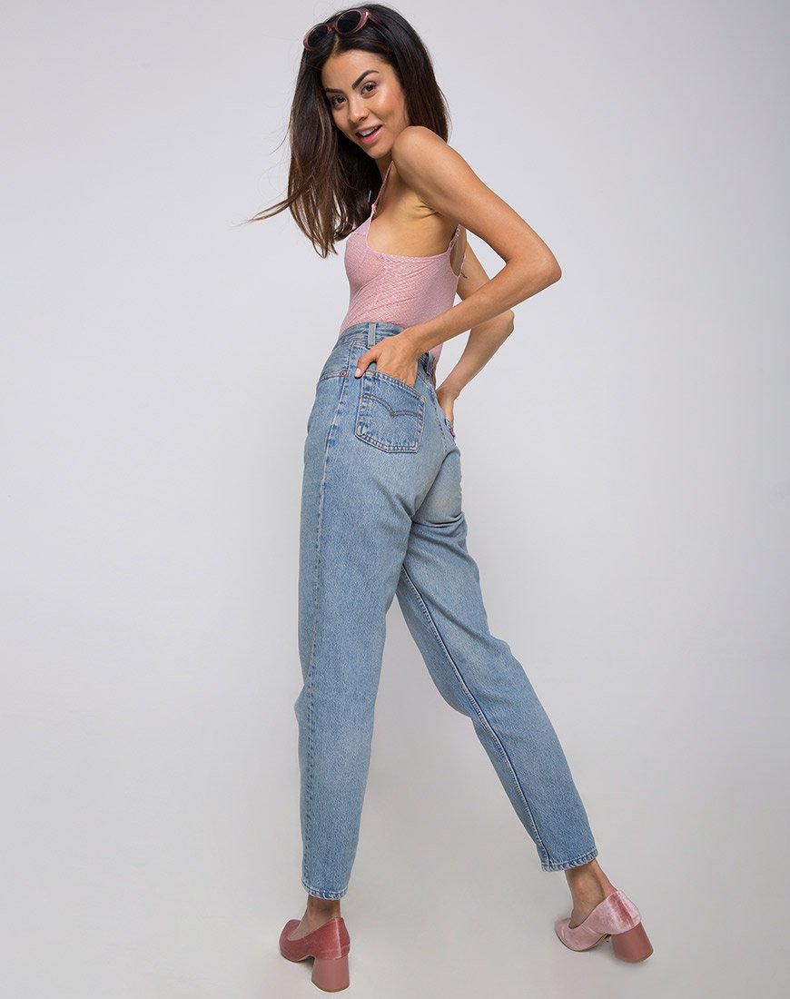 Afbeelding van Lanora Bodice in Lacey Knit Blush