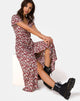 Afbeelding van Larin Midi Dress in Floral Charm Red